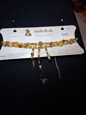 Inukshuk Beaded Multi-Strand Choker